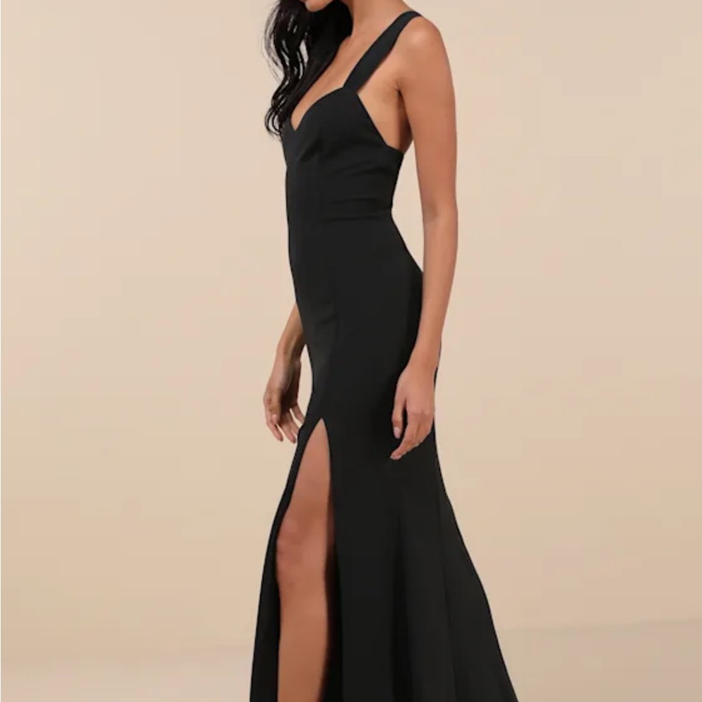 Taline Strappy Mermaid Evening Gown - Picture 3 of 6